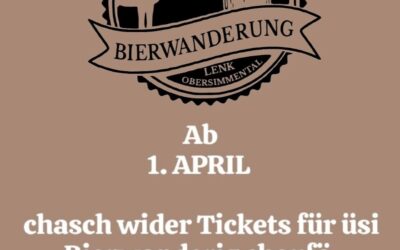 Tickets ab 1. April Verfügbar